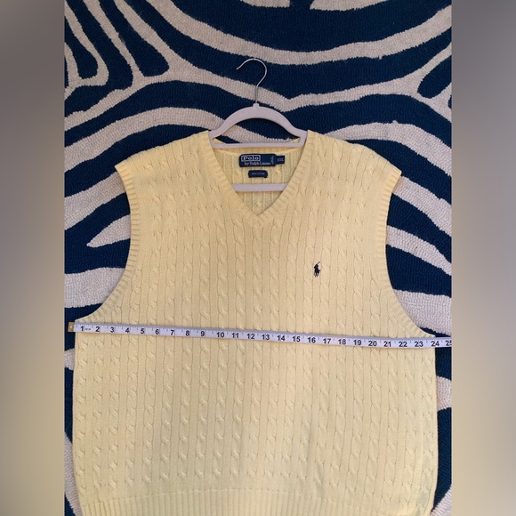 Vintage Polo by Ralph Lauren yellow sweater vest - Picture 9 of 10